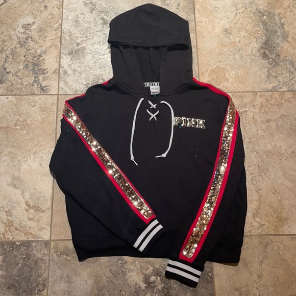 Victoria Secret Pink sequined hoodie - Picture 3 of 4